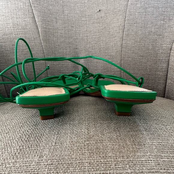 NIB: Veronica Beard Foley Ankle Tie Sandal - Picture 4 of 8